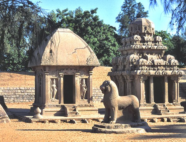 Fragment wityni Rathas w Mahabalipuram