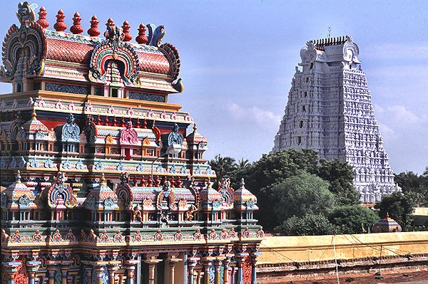 Fragment kompleksu witynnego w Srirangam - Trichy