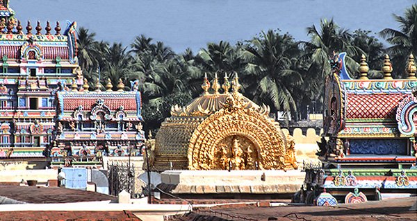 	Zota witynia w Srirangam - Trichy