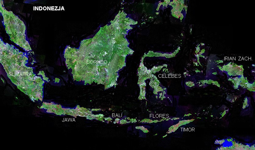 Mapa Indonezji