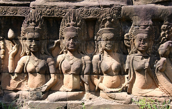Rzeby wityni w Angkor Thom