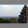 Widok Ankgor Wat ze wzgrza Phnom Bakheng