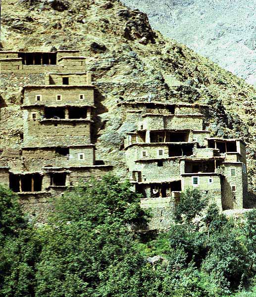 Berberska wioska w Atlasie Wysokim