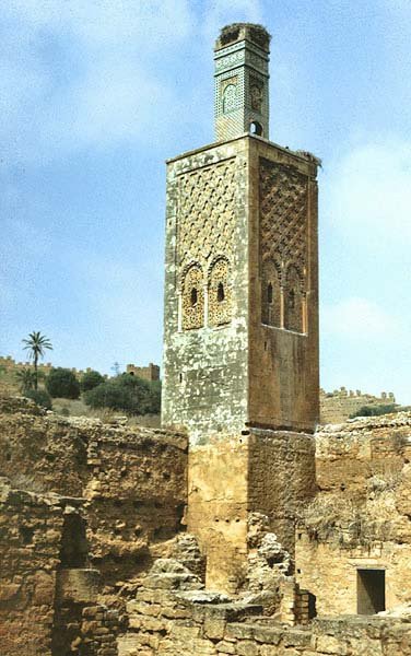 Minaret w nekropolii Szella w Rabacie