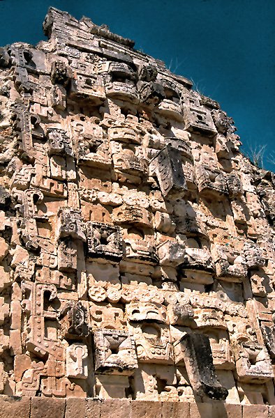 Fragment kompleksu witynnego Nunnery w Uxmal