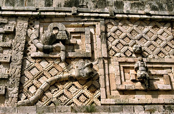 Relief w wityni w Uxmal