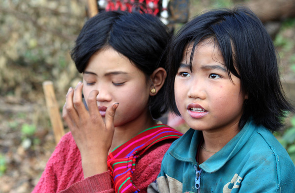 Dziewczynki z plemienia Palaung