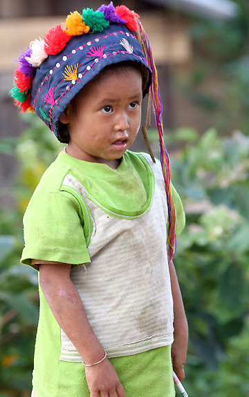 Dziecko z plemienia Palaung