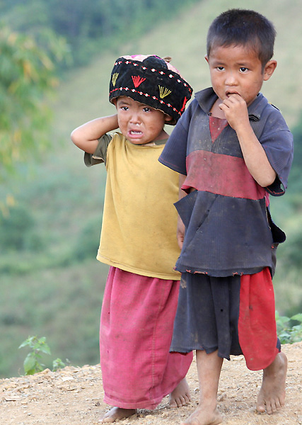 Dzieci z plemienia Palaung (2)