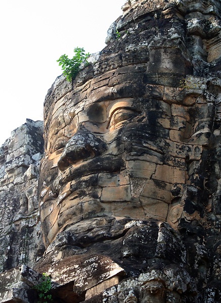 Oblicze krla-boga w wityni Preah Khan