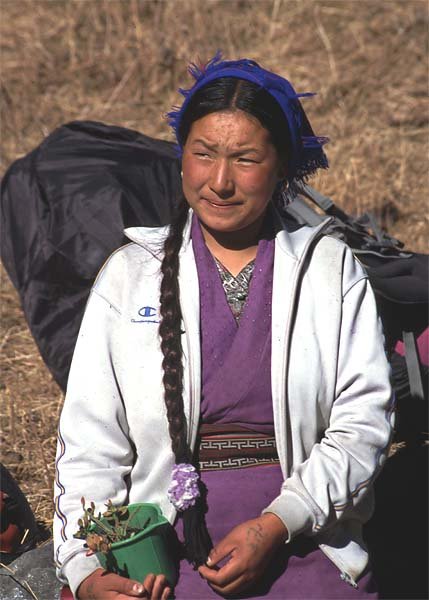 Mieszkanka wioski Langtang